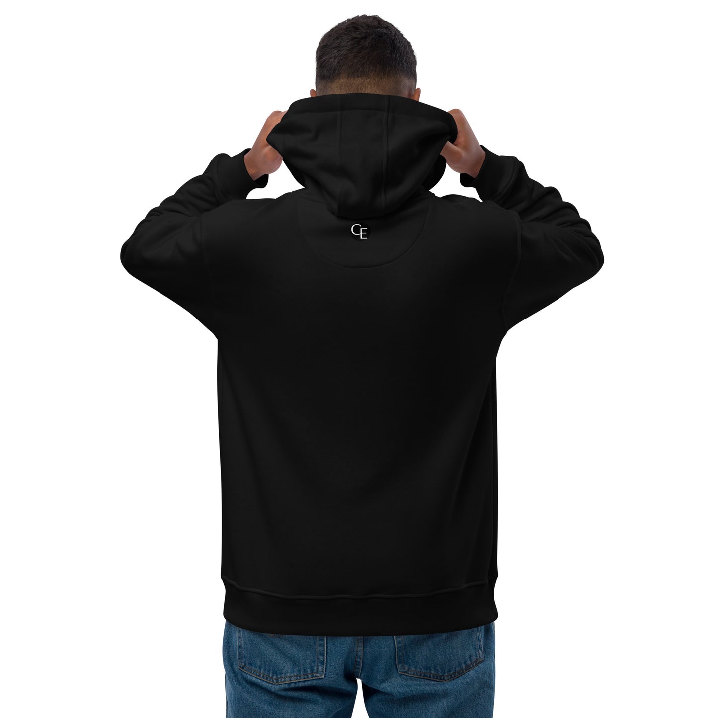 "1+1=Infinity" Premium Black eco hoodie