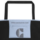 "Drunk Oclock in TCI" Large Tote Bag