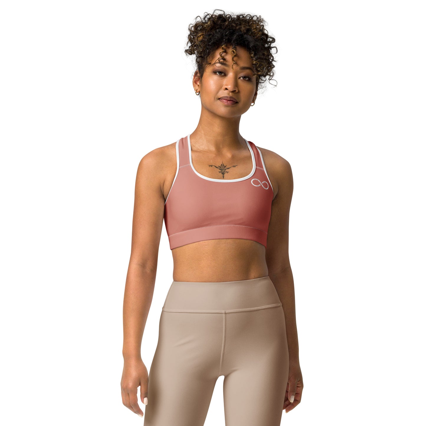 Dusty Rose Infinity Sports bra