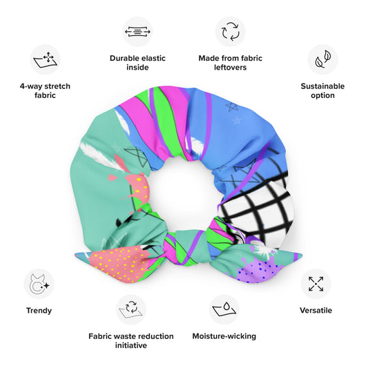 Chaos Abstract Scrunchie