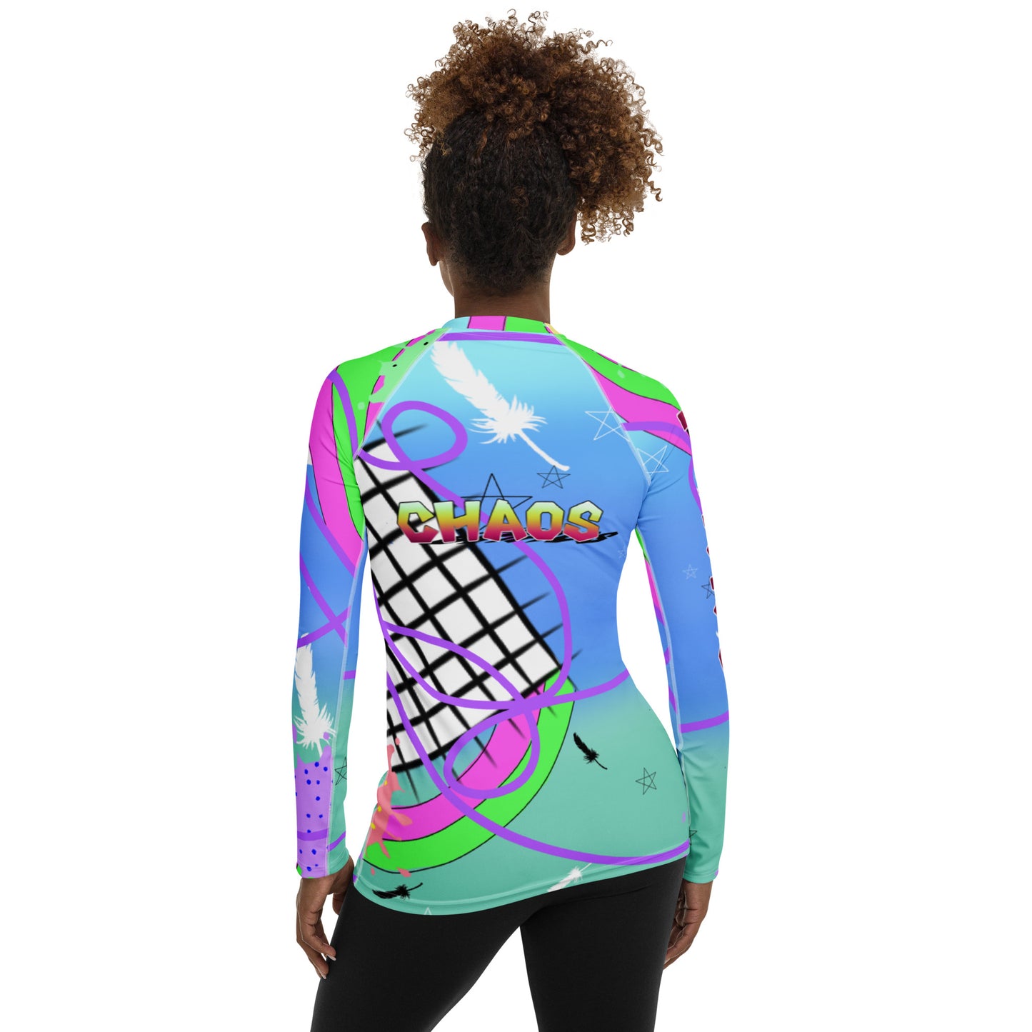 TURKS X Chaos Abstract Women's Rash Guard