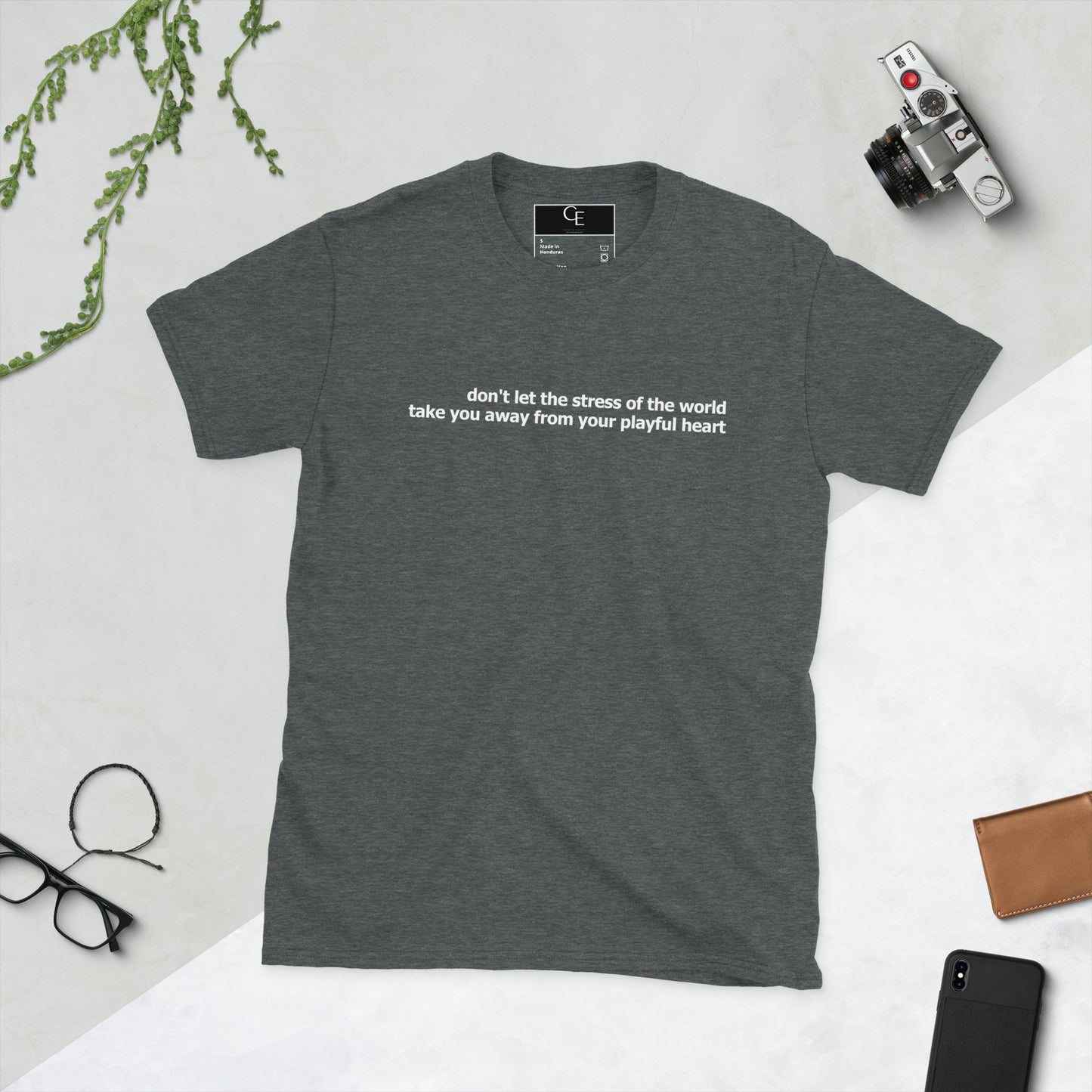 Dont let stress- Short-Sleeve Unisex T-Shirt