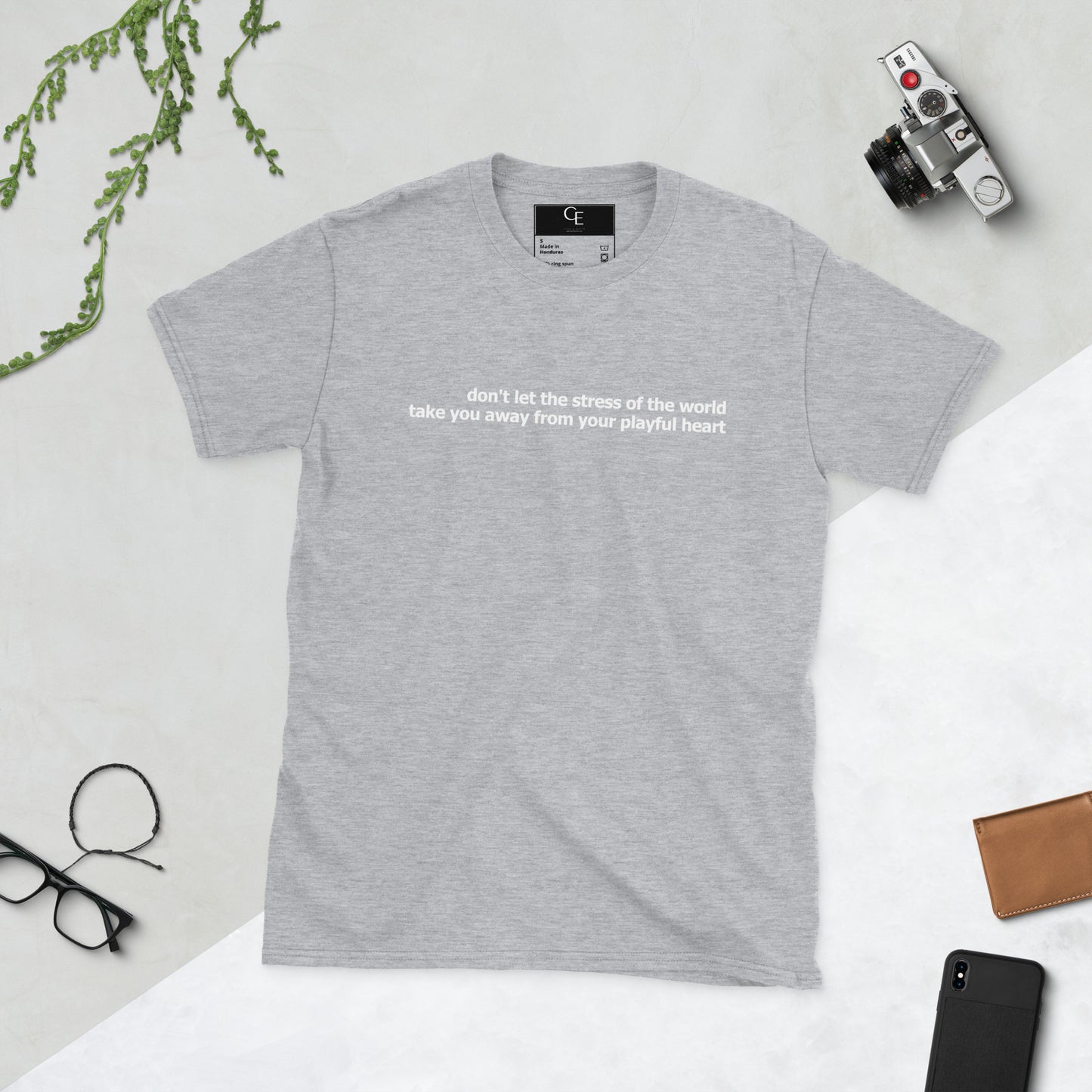 Dont let stress- Short-Sleeve Unisex T-Shirt